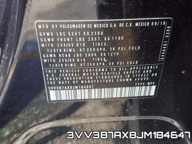 3VV3B7AX8JM184647