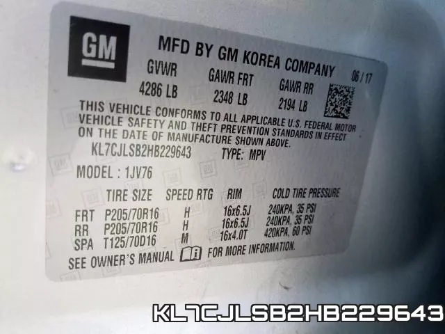 KL7CJLSB2HB229643