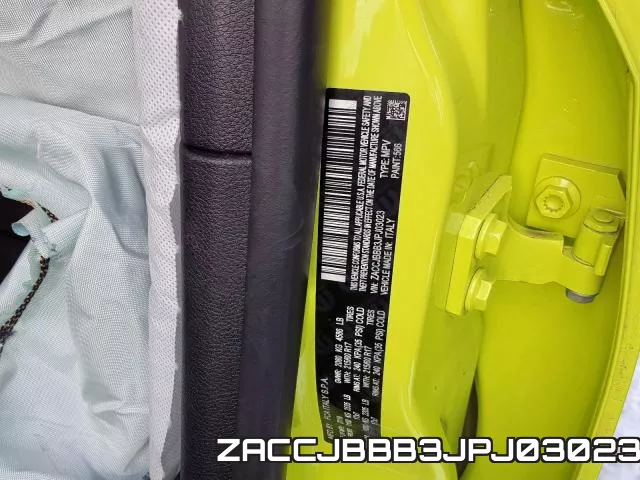ZACCJBBB3JPJ03023