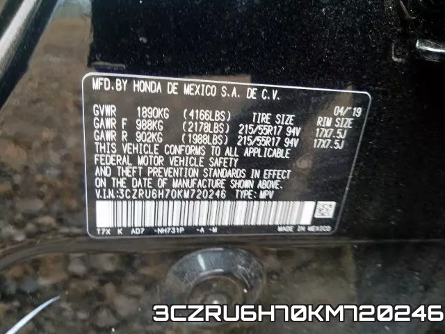 3CZRU6H70KM720246