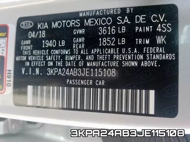 3KPA24AB3JE115108
