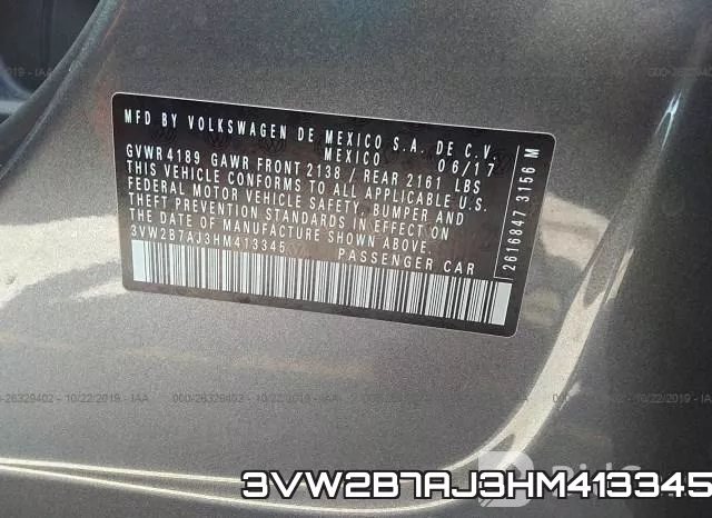 3VW2B7AJ3HM413345