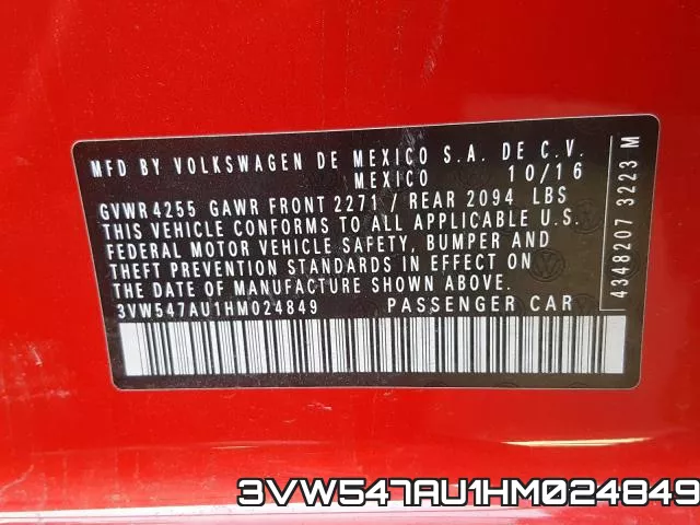 3VW547AU1HM024849