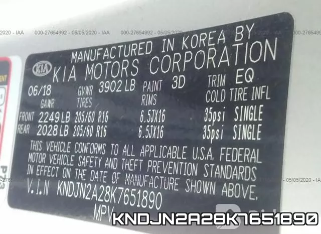 KNDJN2A28K7651890