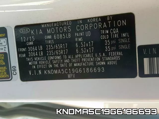 KNDMA5C19G6186693