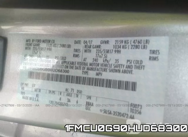 1FMCU0G90HUD68300