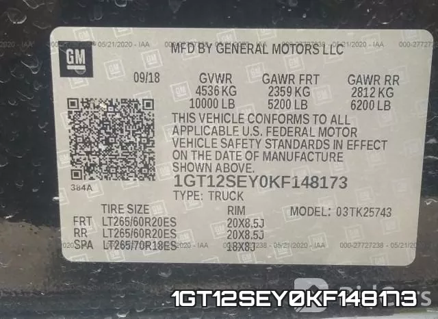 1GT12SEY0KF148173