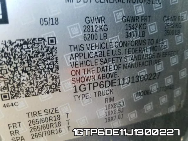 1GTP6DE11J1300227