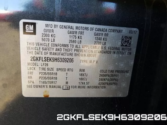 2GKFLSEK9H6309206