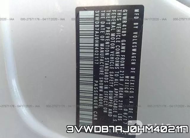 3VWDB7AJ0HM402117