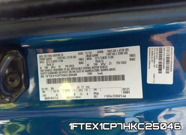 1FTEX1CP7HKC25046