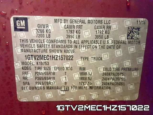 1GTV2MEC1HZ157022
