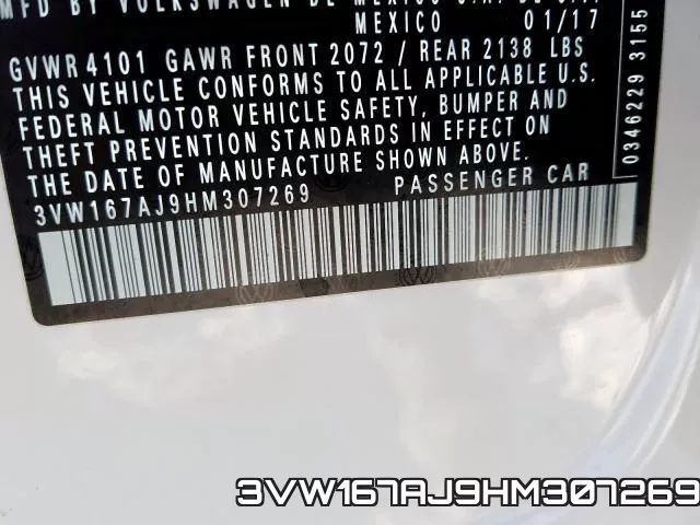 3VW167AJ9HM307269