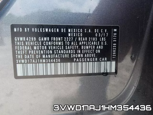 3VWD17AJ1HM354436