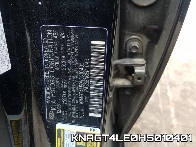 KNAGT4LE0H5010401