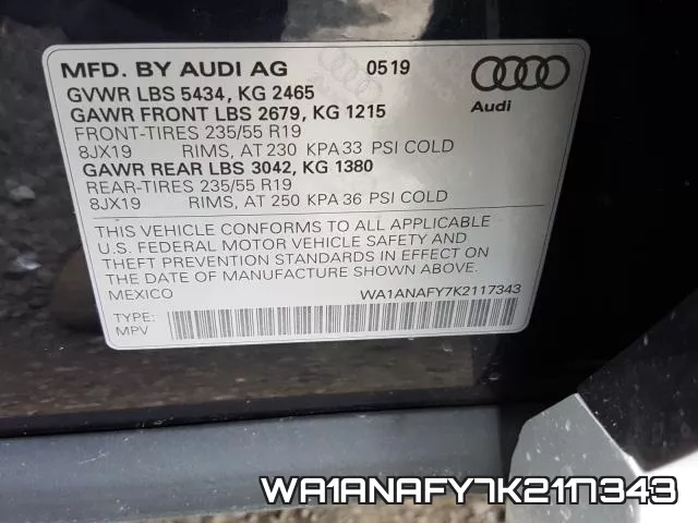 WA1ANAFY7K2117343