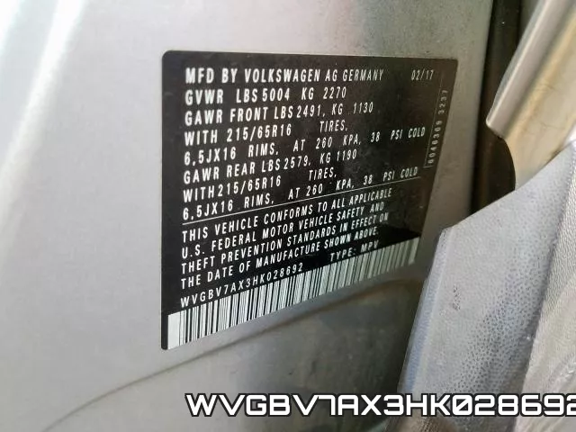 WVGBV7AX3HK028692