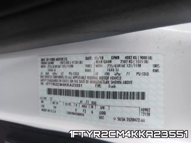 1FTYR2CM4KKA23551