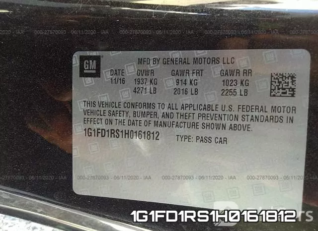 1G1FD1RS1H0161812