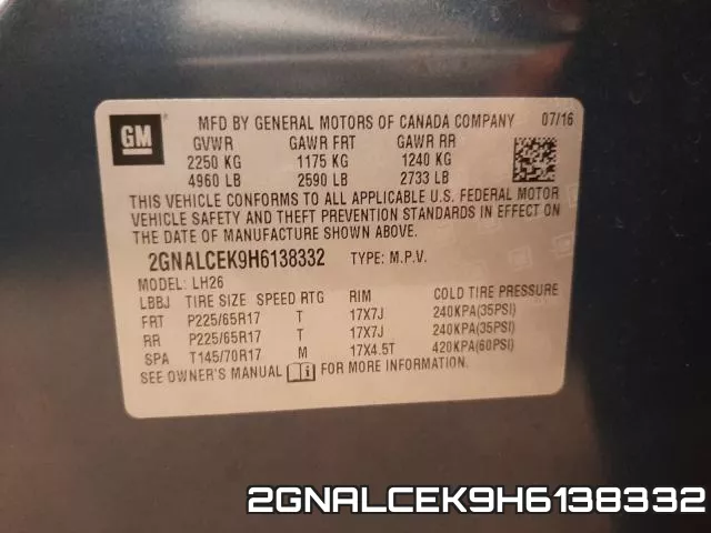 2GNALCEK9H6138332