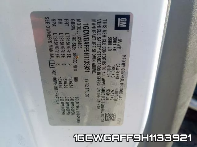 1GCWGAFF9H1133921