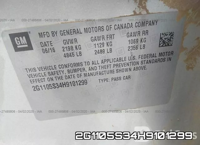2G1105S34H9101299