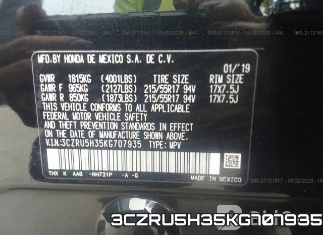3CZRU5H35KG707935