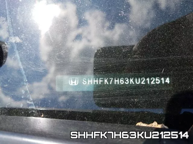 SHHFK7H63KU212514