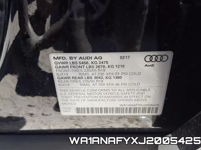 WA1ANAFYXJ2005425