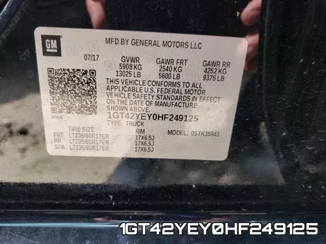 1GT42YEY0HF249125