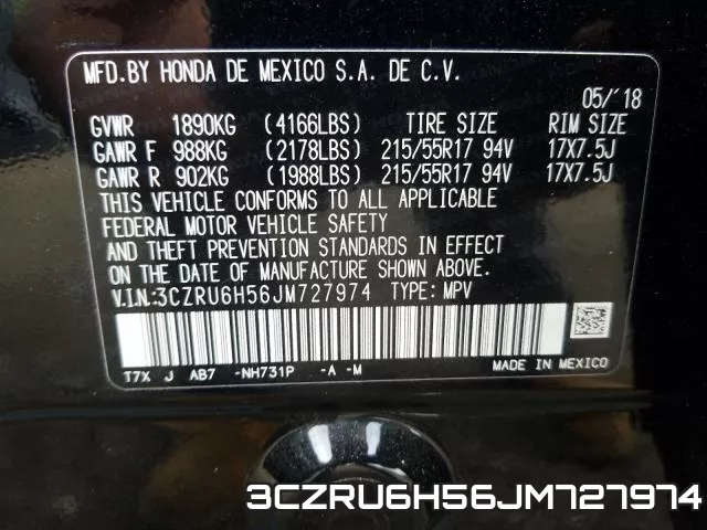 3CZRU6H56JM727974