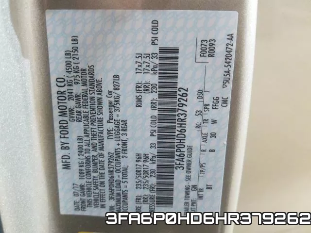 3FA6P0HD6HR379262