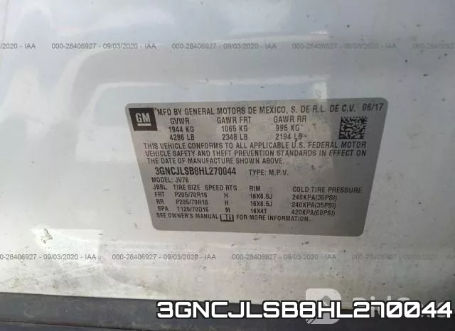 3GNCJLSB8HL270044