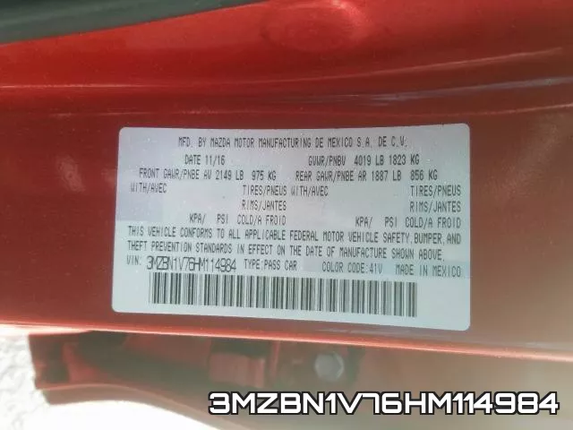 3MZBN1V76HM114984