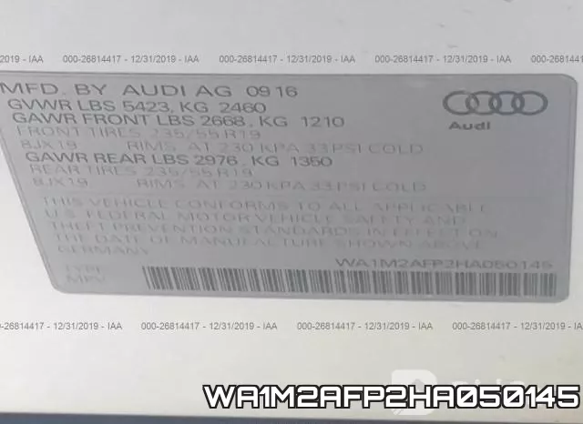 WA1M2AFP2HA050145