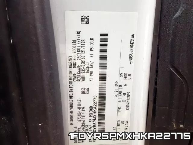 1FDYR5PMXHKA22775