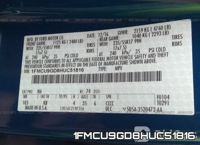 1FMCU9GD8HUC51816