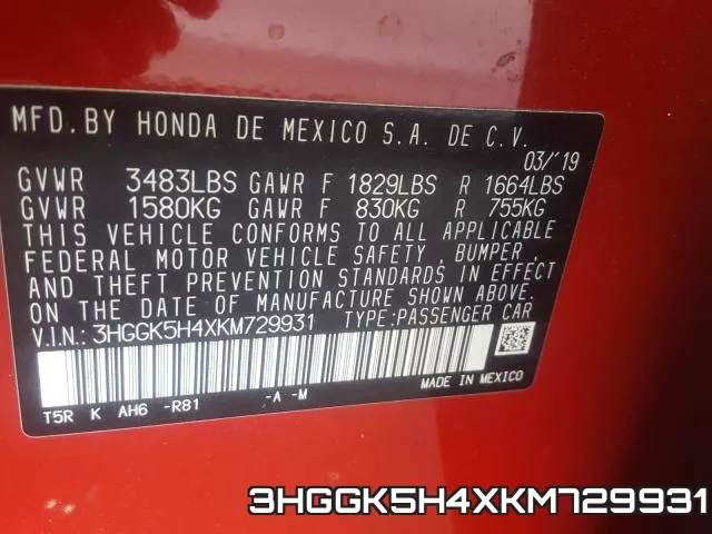 3HGGK5H4XKM729931