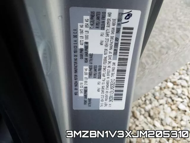 3MZBN1V3XJM205310