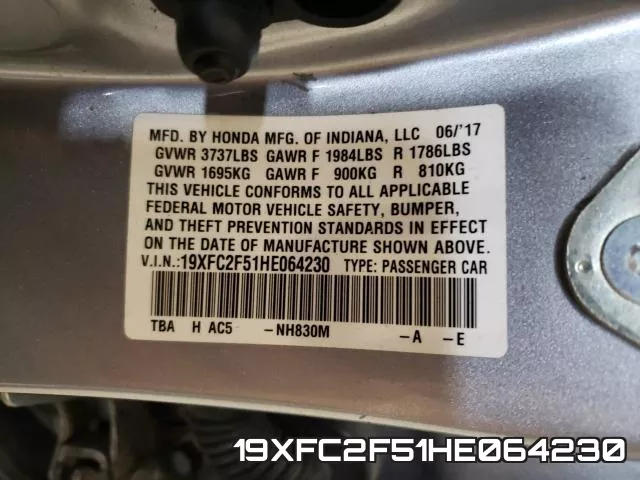 19XFC2F51HE064230