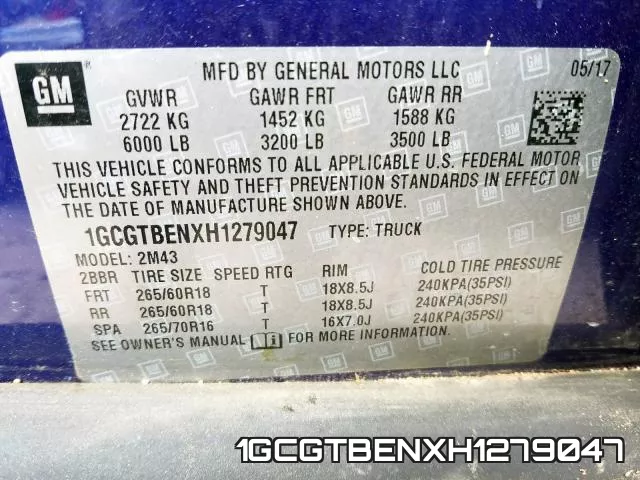 1GCGTBENXH1279047