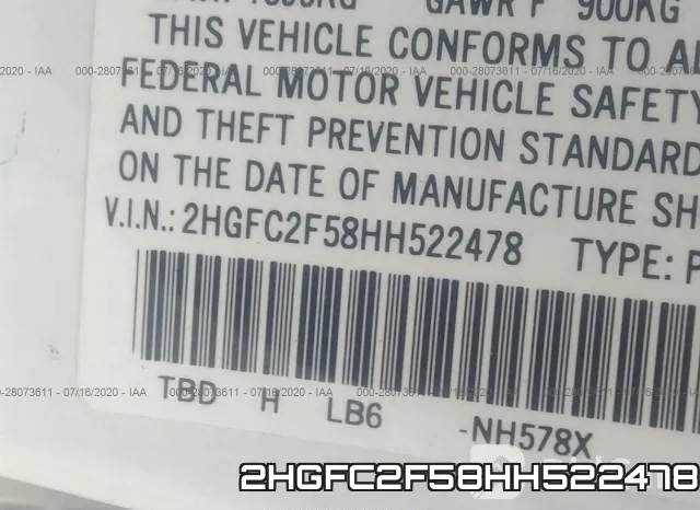2HGFC2F58HH522478