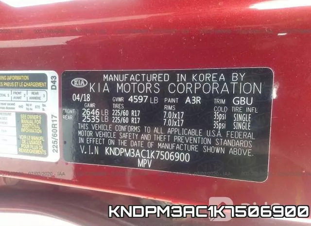 KNDPM3AC1K7506900