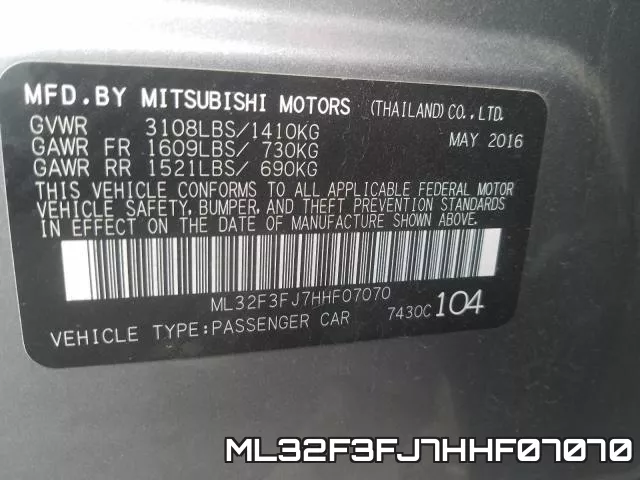 ML32F3FJ7HHF07070