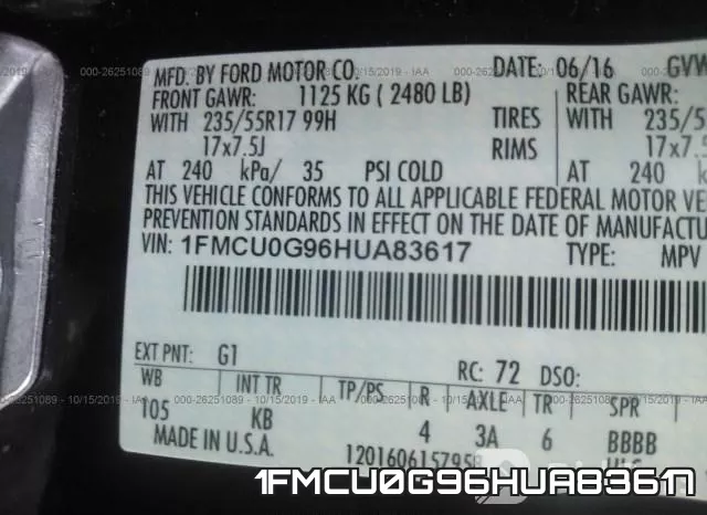 1FMCU0G96HUA83617