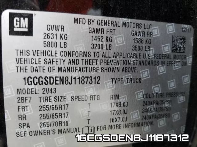 1GCGSDEN8J1187312