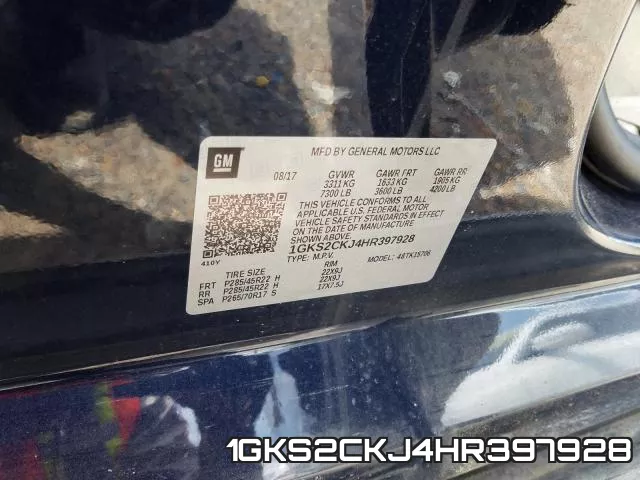 1GKS2CKJ4HR397928