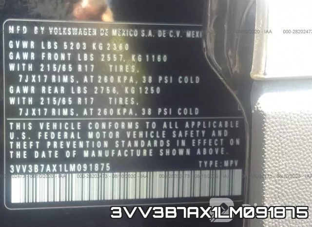 3VV3B7AX1LM091875