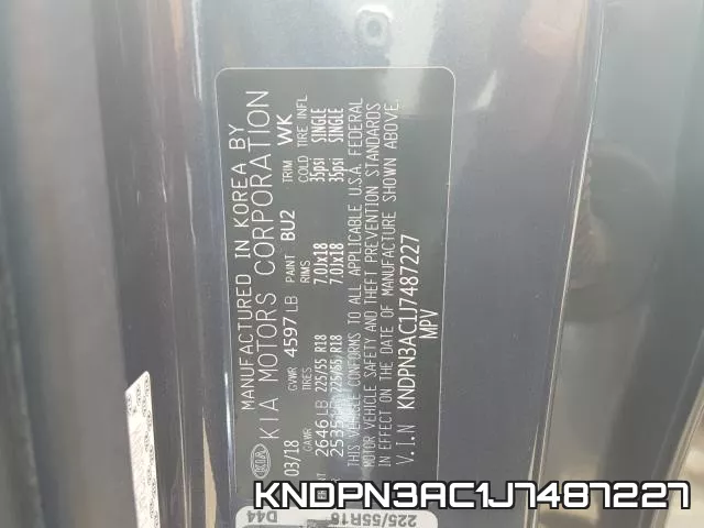 KNDPN3AC1J7487227
