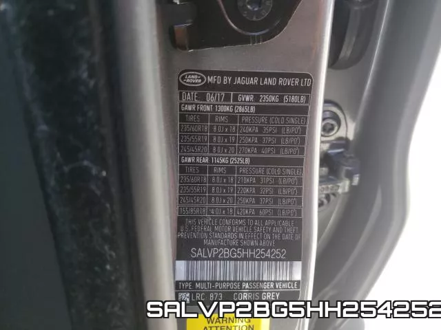 SALVP2BG5HH254252